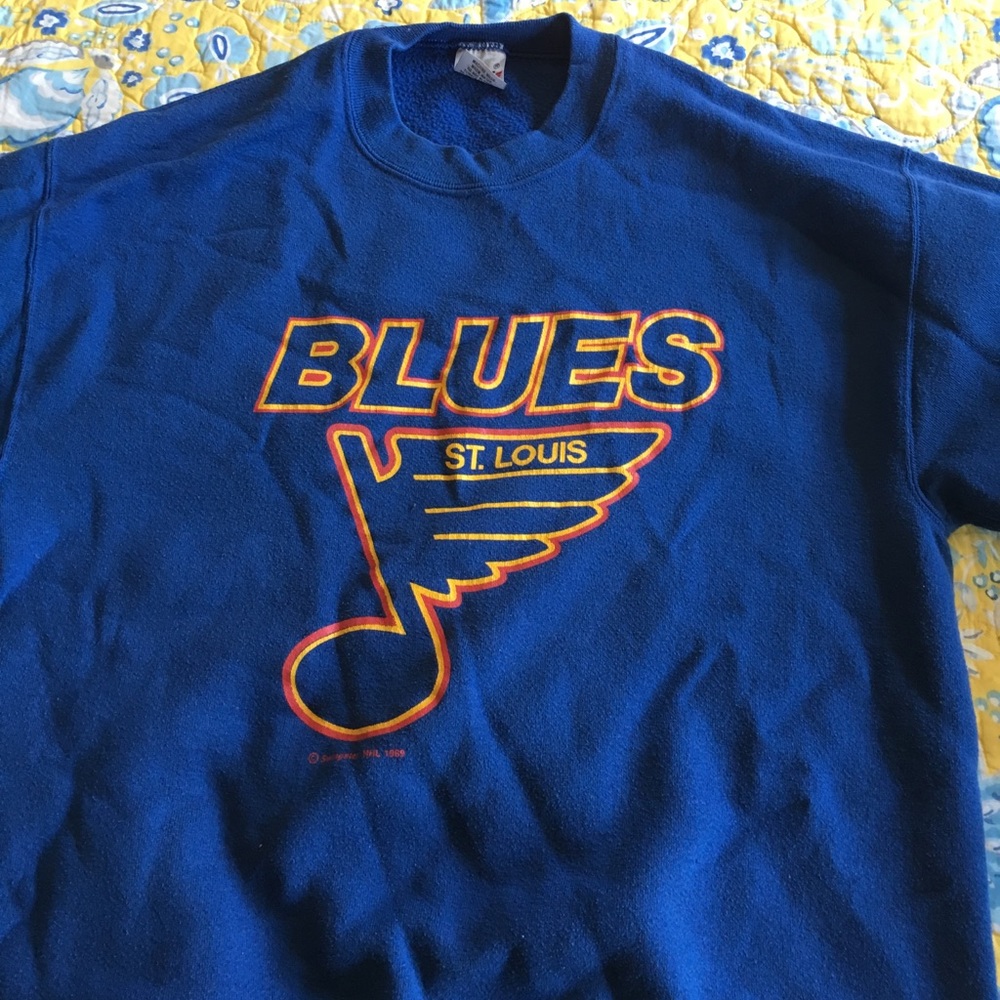 Vintage St. Louis blues crew neck